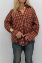 camicia lunga sul retro square